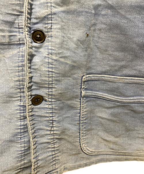 LE MONT ST MICHEL（ル・モンサンミッシェル）LE MONT ST MICHEL (ル・モンサンミッシェル) 50sモールスキンジャケット ブルー サイズ:不明の古着・服飾アイテム