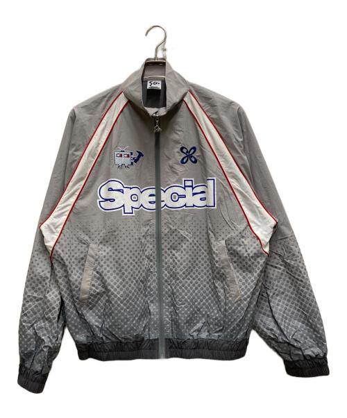 SPECIAL GUEST（スペシャルゲスト）SPECIAL GUEST (スペシャルゲスト) SPECIAL TRACK JACKET グレー サイズ:Ⅿの古着・服飾アイテム