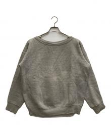 VINTAGE（ヴィンテージ）の古着「前Vガゼットセットインスリーブスウェット」｜グレー