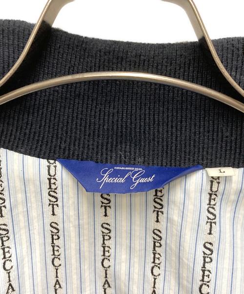 SPECIAL GUEST（スペシャルゲスト）SPECIAL GUEST (スペシャルゲスト) SG Cash Logo Stadium Jacket ネイビー サイズ:Lの古着・服飾アイテム