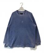 Eddie Bauerエディーバウアー）の古着「90sダメージリメイクスウェット」｜ブルー