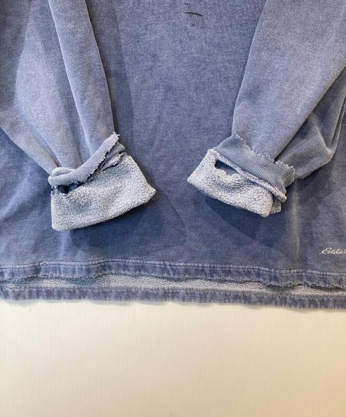 Eddie Bauer（エディーバウアー）Eddie Bauer (エディーバウアー) 90sダメージリメイクスウェット ブルー サイズ:XLの古着・服飾アイテム