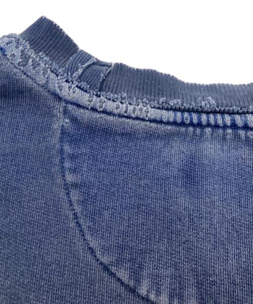 Eddie Bauer（エディーバウアー）Eddie Bauer (エディーバウアー) 90sダメージリメイクスウェット ブルー サイズ:XLの古着・服飾アイテム