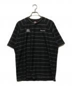 SUPREME×UMBROシュプリーム×アンブロ）の古着「Stripe Soccer Jersey」｜ブラック