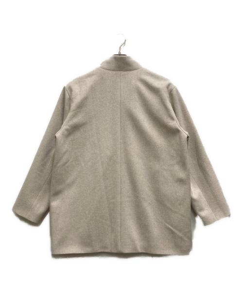 INDIVI（インディヴィ）INDIVI (インディヴィ) スタンドカラーミドルコート アイボリー サイズ:40の古着・服飾アイテム