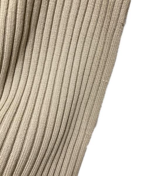 AURALEE（オーラリー）AURALEE (オーラリー) LAMB WOOL WIDE RIB HALF ZIP カーキ サイズ:5の古着・服飾アイテム
