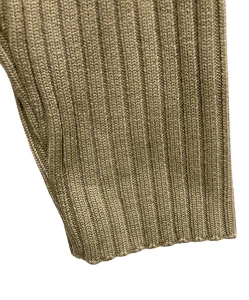 AURALEE（オーラリー）AURALEE (オーラリー) LAMB WOOL WIDE RIB HALF ZIP カーキ サイズ:5の古着・服飾アイテム