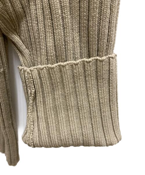 AURALEE（オーラリー）AURALEE (オーラリー) LAMB WOOL WIDE RIB HALF ZIP カーキ サイズ:5の古着・服飾アイテム