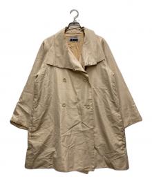 ISSEY MIYAKE FETE（イッセイミヤケフェット）の古着「シルクミドルコート」｜ベージュ