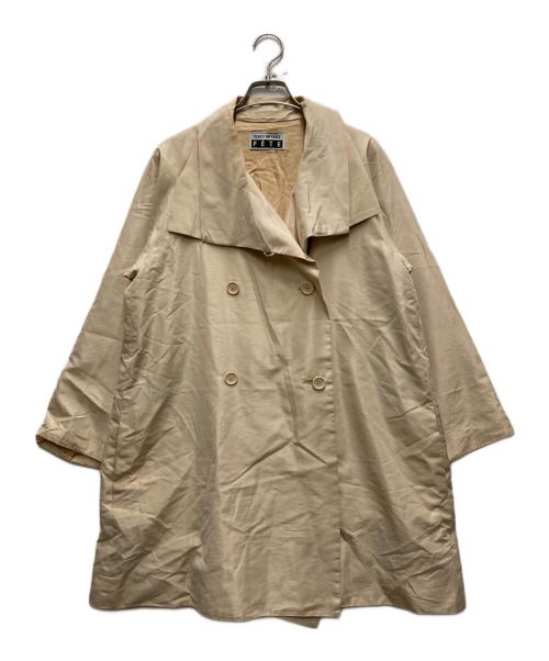 ISSEY MIYAKE FETE（イッセイミヤケフェット）ISSEY MIYAKE FETE (イッセイミヤケフェット) シルクミドルコート ベージュ サイズ:3の古着・服飾アイテム