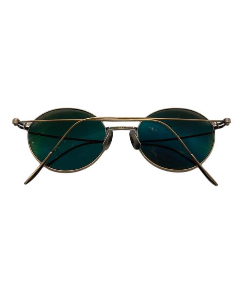 金子眼鏡（カネコガンキョウ）金子眼鏡 (カネコガンキョウ) ダブルブリッジサングラス ゴールド サイズ:52□20-145の古着・服飾アイテム