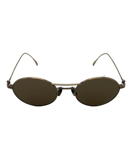 金子眼鏡（カネコガンキョウ）金子眼鏡 (カネコガンキョウ) ダブルブリッジサングラス ゴールド サイズ:52□20-145の古着・服飾アイテム