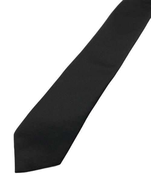 DIOR HOMME（ディオール オム）Dior Homme (ディオール オム) bee刺繍 シルクナロータイ ブラック サイズ:表記無しの古着・服飾アイテム