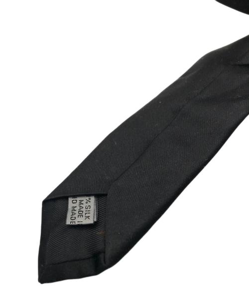 DIOR HOMME（ディオール オム）Dior Homme (ディオール オム) bee刺繍 シルクナロータイ ブラック サイズ:表記無しの古着・服飾アイテム