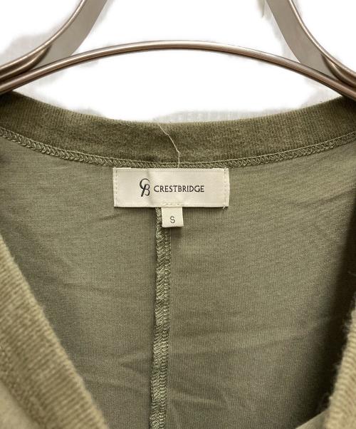 BLUE LABEL CRESTBRIDGE（ブルーレーベルクレストブリッジ）BLUE LABEL CRESTBRIDGE (ブルーレーベルクレストブリッジ) カットソーワンピース カーキ サイズ:Sの古着・服飾アイテム