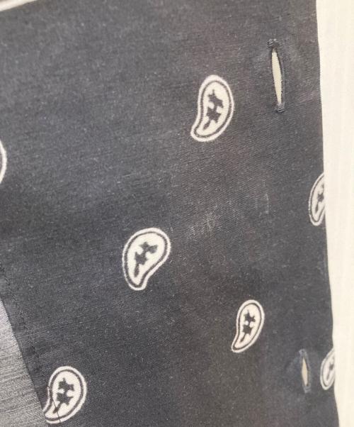UNUSED（アンユーズド）UNUSED (アンユーズド) bandanna shirts ブラック サイズ:XLの古着・服飾アイテム
