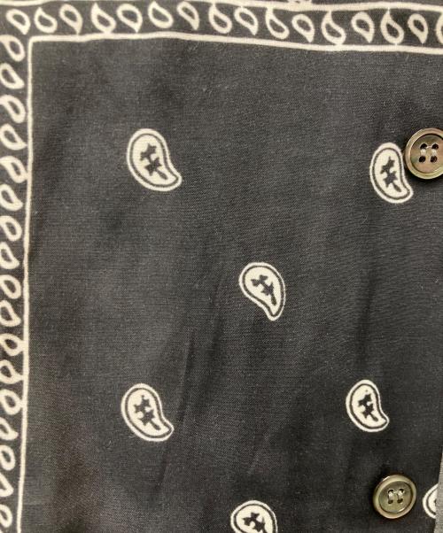 UNUSED（アンユーズド）UNUSED (アンユーズド) bandanna shirts ブラック サイズ:XLの古着・服飾アイテム