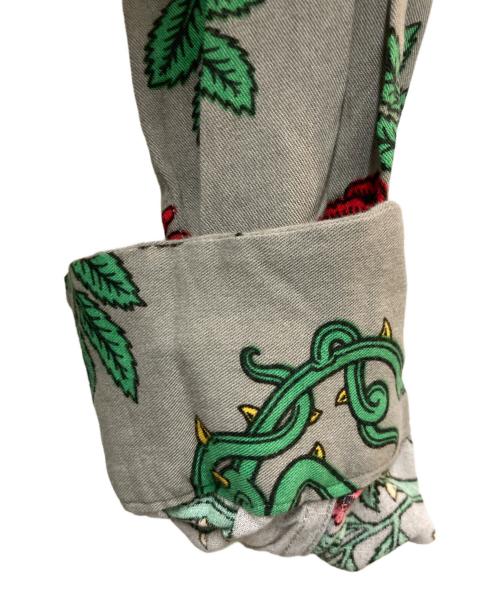 UNUSED（アンユーズド）UNUSED (アンユーズド) ROSE SHIRT グリーン サイズ:Lの古着・服飾アイテム