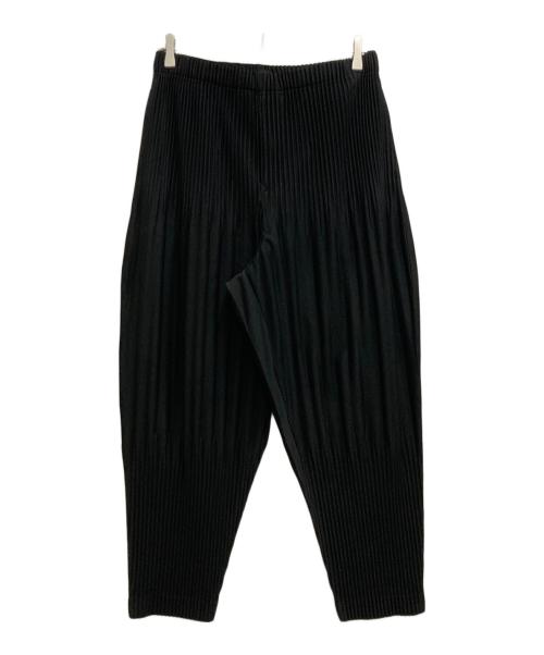 HOMME PLISSE ISSEY MIYAKE（オム プリッセ イッセイ ミヤケ）HOMME PLISSE ISSEY MIYAKE (オム プリッセ イッセイ ミヤケ) プリーツパンツ ブラック サイズ:2の古着・服飾アイテム