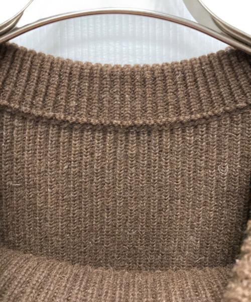 ANDERSEN-ANDERSEN（アンデルセン アンデルセン）Andersen-Andersen (アンデルセン アンデルセン) モックネックニット ブラウン サイズ:Ⅼの古着・服飾アイテム