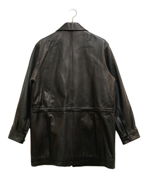 BROOKS BROTHERS（ブルックスブラザーズ）BROOKS BROTHERS (ブルックスブラザーズ) ラムレザーカーレザーコート ブラック サイズ:S　の古着・服飾アイテム