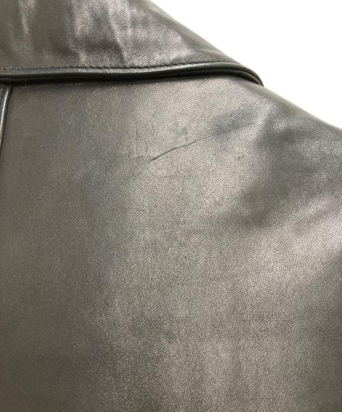 BROOKS BROTHERS（ブルックスブラザーズ）BROOKS BROTHERS (ブルックスブラザーズ) ラムレザーカーレザーコート ブラック サイズ:S　の古着・服飾アイテム