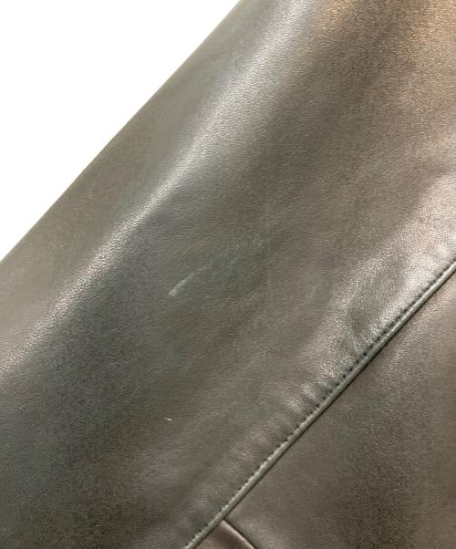 BROOKS BROTHERS（ブルックスブラザーズ）BROOKS BROTHERS (ブルックスブラザーズ) ラムレザーカーレザーコート ブラック サイズ:S　の古着・服飾アイテム