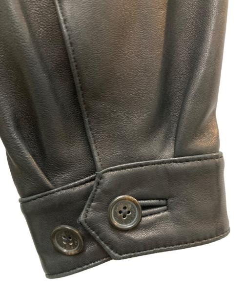 BROOKS BROTHERS（ブルックスブラザーズ）BROOKS BROTHERS (ブルックスブラザーズ) ラムレザーカーレザーコート ブラック サイズ:S　の古着・服飾アイテム