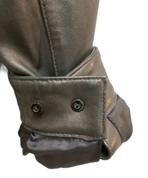 BROOKS BROTHERS（ブルックスブラザーズ）BROOKS BROTHERS (ブルックスブラザーズ) ラムレザーカーレザーコート ブラック サイズ:S　の古着・服飾アイテム