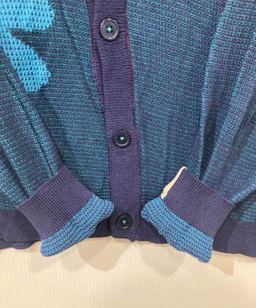 PAMM（パム）PAMM (パム) 紙絵花のメッシュカーディガン ネイビー サイズ:Freeの古着・服飾アイテム