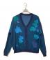 PAMM（パム）の古着「紙絵花のメッシュカーディガン」｜ネイビー