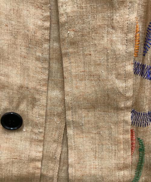 sean nish（ショーンニッシュ）sean nish (ショーンニッシュ) HEMP LINEN COAT ベージュ サイズ:FREEの古着・服飾アイテム
