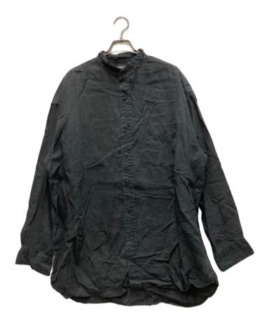 ⚫︎サイズ3！orslow リネンウールノーカラーシャツジャケット 中古・古着通販】orSlow (オアスロウ) リネン100% ノーカラーシャツ