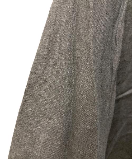 orSlow（オアスロウ）orSlow (オアスロウ) リネン100% ノーカラーシャツ ブラック サイズ:3の古着・服飾アイテム
