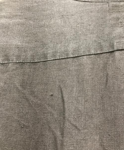 orSlow（オアスロウ）orSlow (オアスロウ) リネン100% ノーカラーシャツ ブラック サイズ:3の古着・服飾アイテム