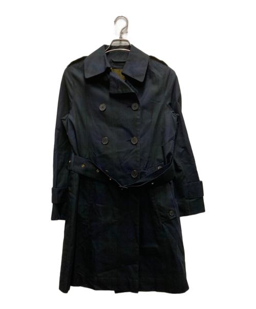 MACKINTOSH（マッキントッシュ）MACKINTOSH (マッキントッシュ) ブラックウォッチトレンチコート ネイビー×グリーン サイズ:Sの古着・服飾アイテム