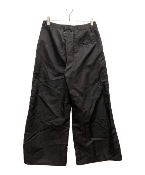 MM6 Maison Margiela（エムエムシックスメゾンマルジェラ）MM6 Maison Margiela (エムエムシックスメゾンマルジェラ) ワイドパンツ ブラック サイズ:SIZE 38の古着・服飾アイテム
