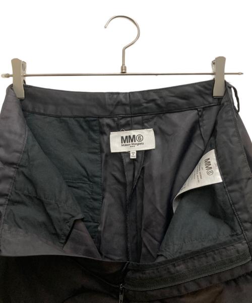 MM6 Maison Margiela（エムエムシックスメゾンマルジェラ）MM6 Maison Margiela (エムエムシックスメゾンマルジェラ) ワイドパンツ ブラック サイズ:SIZE 38の古着・服飾アイテム