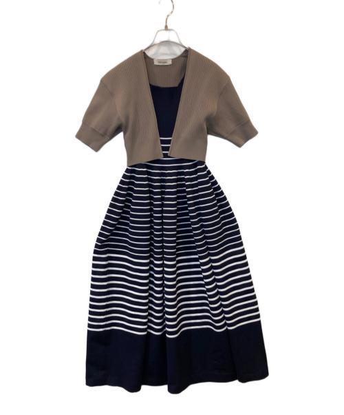 COCODEAL（ココディール）COCODEAL (ココディール) ショートニットボレロ×キャミワンピース　73225305 ブラウン サイズ:2の古着・服飾アイテム