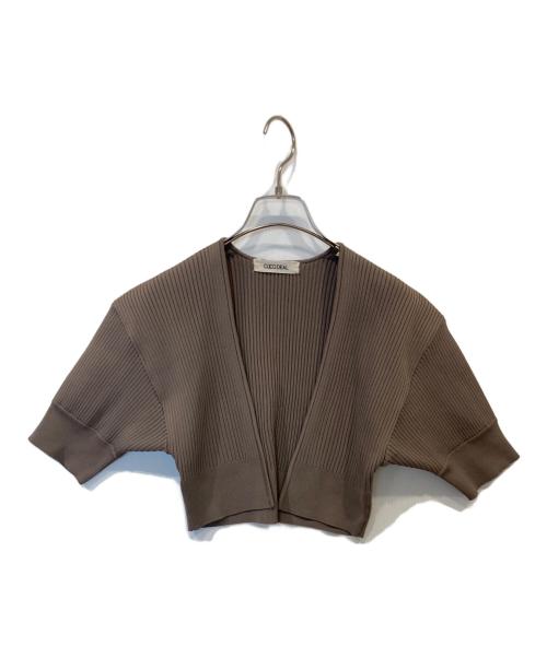 COCODEAL（ココディール）COCODEAL (ココディール) ショートニットボレロ×キャミワンピース　73225305 ブラウン サイズ:2の古着・服飾アイテム
