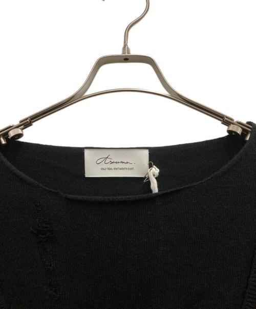Azuma（アズマ）Azuma (アズマ) JANIS’S LAYERED KNIT PULLOVER ブラック サイズ:SIZE 0 未使用品の古着・服飾アイテム