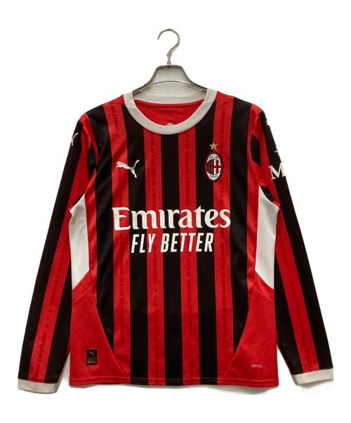 PUMA（プーマ）PUMA (プーマ) ゲームシャツ レッド×ブラック サイズ:Mの古着・服飾アイテム