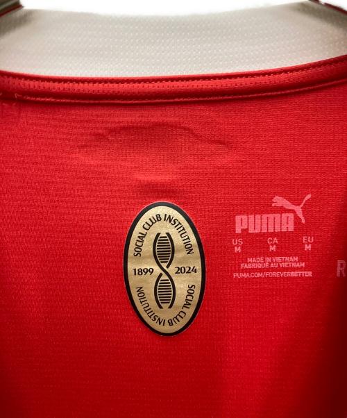 PUMA（プーマ）PUMA (プーマ) ゲームシャツ レッド×ブラック サイズ:Mの古着・服飾アイテム