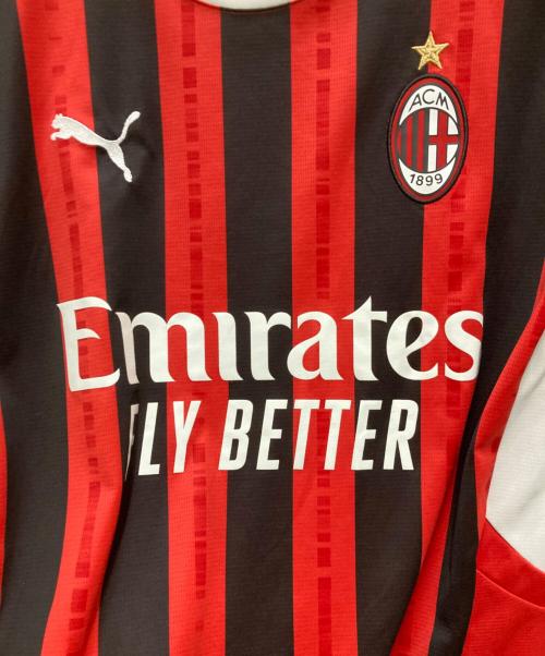 PUMA（プーマ）PUMA (プーマ) ゲームシャツ レッド×ブラック サイズ:Mの古着・服飾アイテム