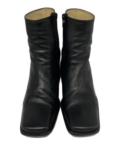 UNTISHOLD（アンチショルド）UNTISHOLD (アンチショルド) NATY-5 LEATHER スクエアブーツ ブラック サイズ:36の古着・服飾アイテム