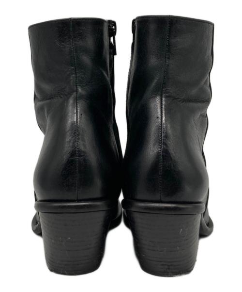 UNTISHOLD（アンチショルド）UNTISHOLD (アンチショルド) NATY-5 LEATHER スクエアブーツ ブラック サイズ:36の古着・服飾アイテム
