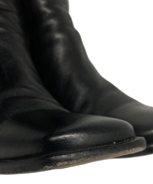 UNTISHOLD（アンチショルド）UNTISHOLD (アンチショルド) NATY-5 LEATHER スクエアブーツ ブラック サイズ:36の古着・服飾アイテム
