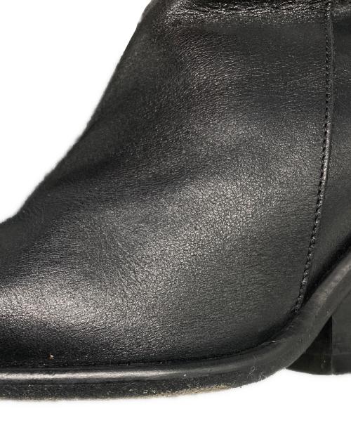 UNTISHOLD（アンチショルド）UNTISHOLD (アンチショルド) NATY-5 LEATHER スクエアブーツ ブラック サイズ:36の古着・服飾アイテム