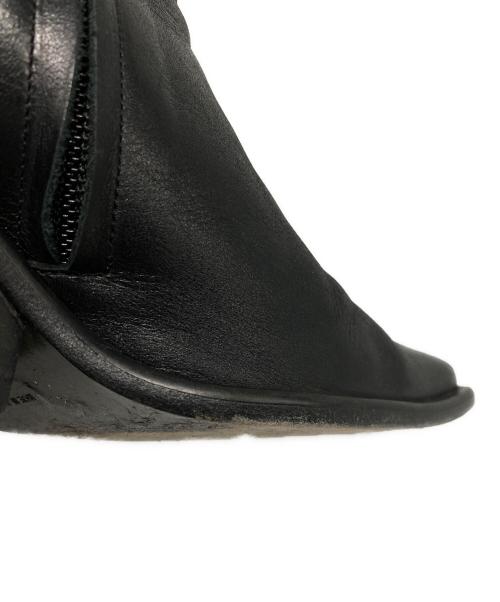 UNTISHOLD（アンチショルド）UNTISHOLD (アンチショルド) NATY-5 LEATHER スクエアブーツ ブラック サイズ:36の古着・服飾アイテム