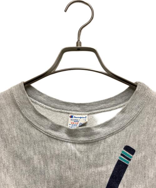 Champion REVERSE WEAVE（チャンピオン リバース ウィーブ）Champion REVERSE WEAVE (チャンピオン リバース ウィーブ) 80s～90s 両面プリントスウェット グレー サイズ:XXLの古着・服飾アイテム
